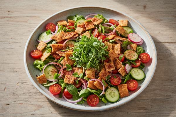 Fattoush (ูุชูุด): Lebanese Bread Salad