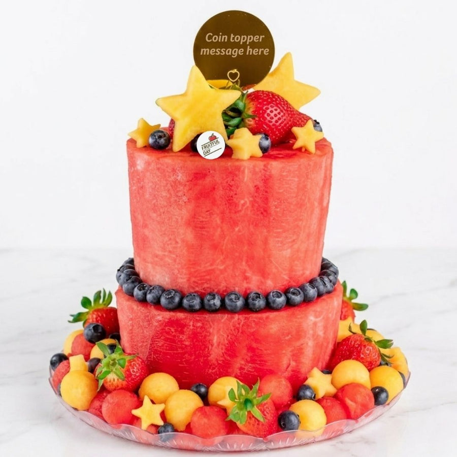 2 Tier Watermelon Cake