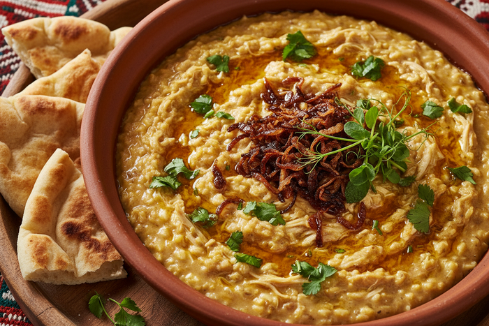 Madrooba (مضروبة) — Emirati Chicken Rice Porridge