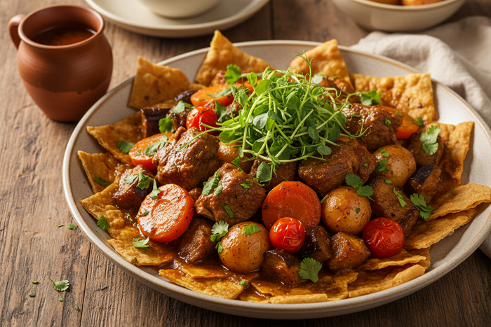Thareed Lahm (ثريد لحم) — Emirati Lamb and Bread Stew
