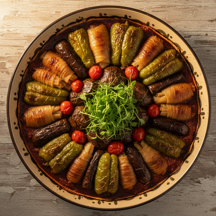 Dolma Tepsi (دولمة طبسي) — Iraqi Stuffed Vegetable Tray