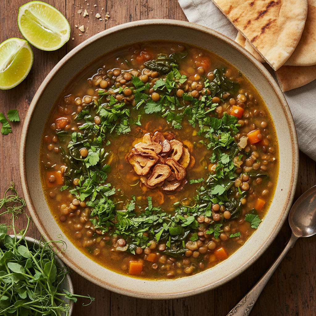 Adas Bhamod (عدس بحامض): Lebanese Lemon Lentil Soup