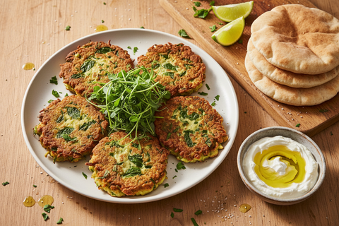 Ejjeh bil Baqdounes (عجة بالبقدونس) — Lebanese Parsley Egg Fritters