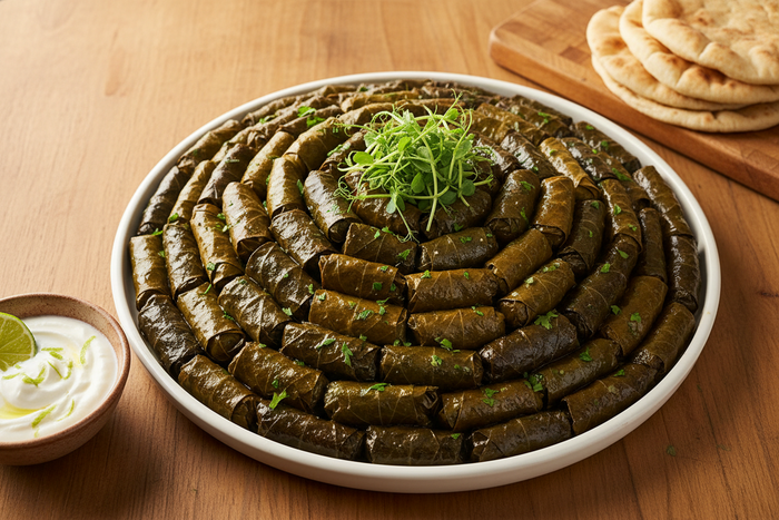 Mahshi Warak Enab (محشي ورق عنب) — Stuffed Vine Leaves