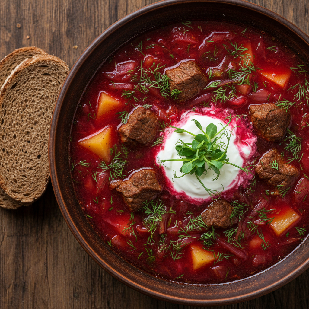 Borscht (Борщ): Ukrainian Beetroot Soup