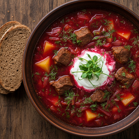 Borscht (Борщ): Ukrainian Beetroot Soup