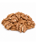A pile of raw, brown walnuts with light beige pit openings, arranged on a clean white background.